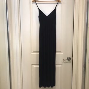 Casual Black Maxi Dress